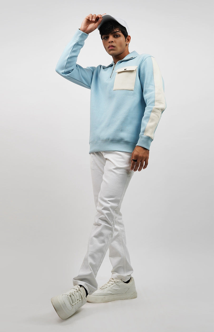 Sporty Sweatshirt Powder Blue
