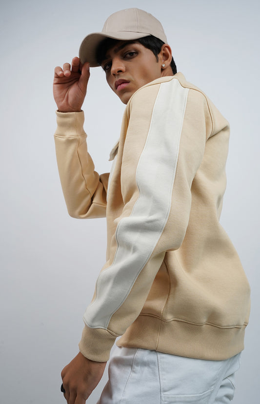 Sporty Sweatshirt Beige