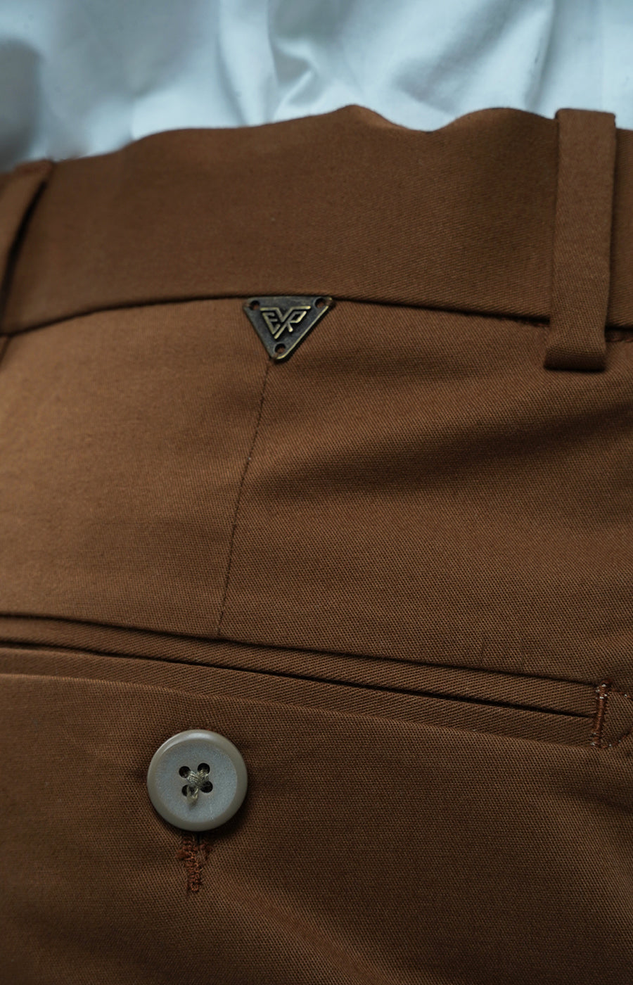 Slim-Fit Trousers Brown