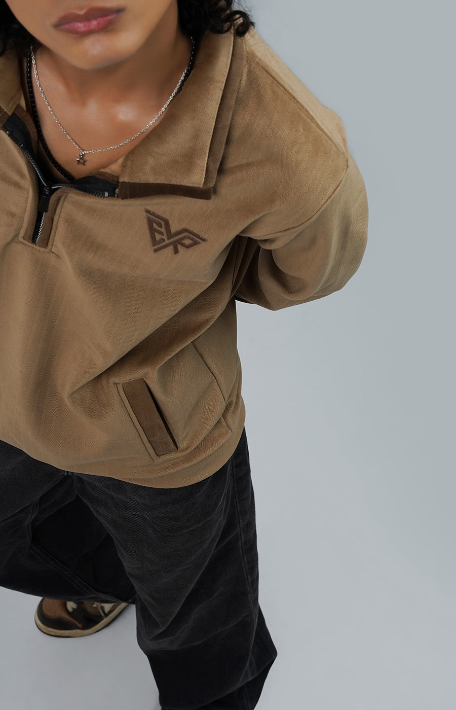 Brouhaha Pullover Taupe Brown