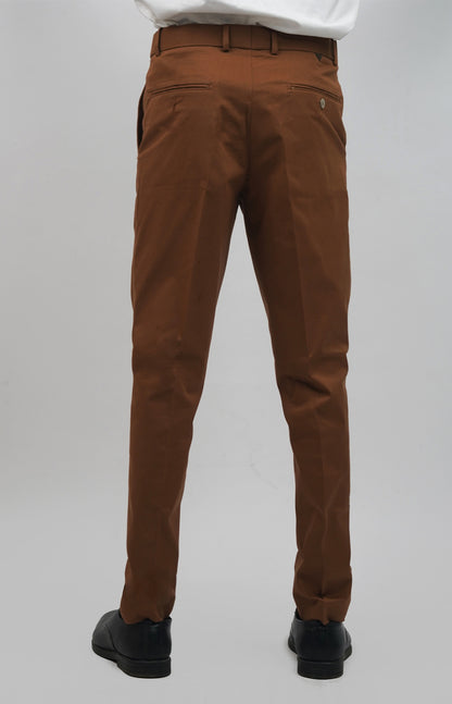 Slim-Fit Trousers Brown