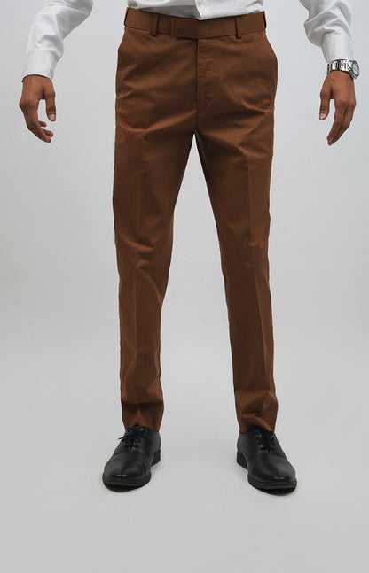 Slim-Fit Trousers Brown