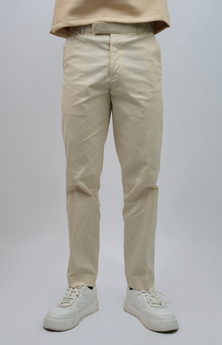 Slim-Fit Trousers Beige