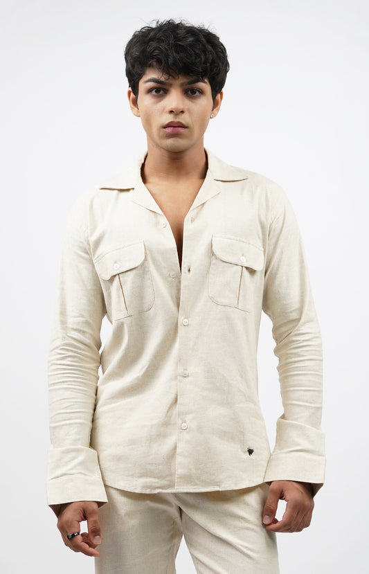 Ivory Linen Shirt