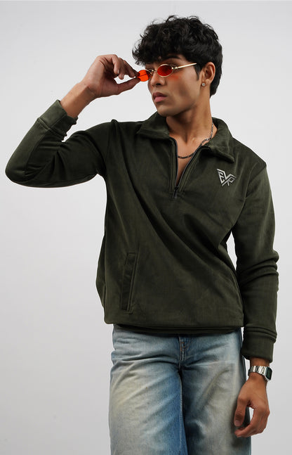 Brouhaha Pullover Olive Green